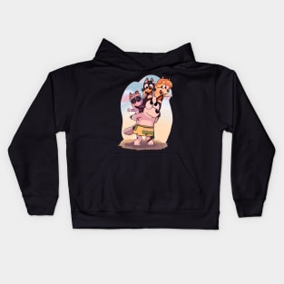 Dog family Kids Hoodie